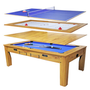 Mesa Multifuncional 4 En 1 Mesa Pool Comedor Ping Pong Tejo modelo SUM-9657-4