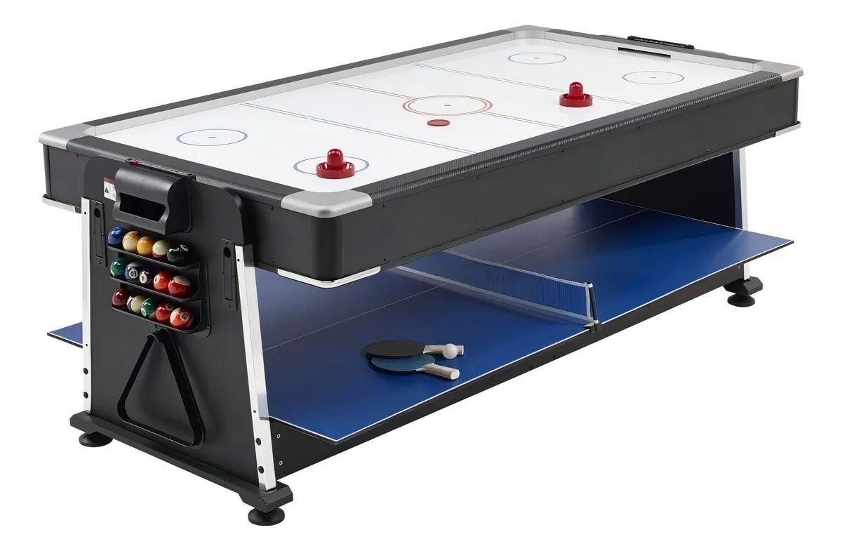 Mesa Multijuego 4 en 1 De Pool, Tejo de Aire, Ping Pong y Mesa Comedor o Juegos 6 Mesa Multijuego 4 en 1 De Pool, Tejo de Aire, Ping Pong y Mesa Comedor o Juegos - Imagen 6
