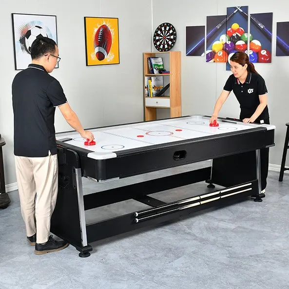 Mesa Multijuego 4 en 1 De Pool, Tejo de Aire, Ping Pong y Mesa Comedor o Juegos 5 Mesa Multijuego 4 en 1 De Pool, Tejo de Aire, Ping Pong y Mesa Comedor o Juegos - Imagen 5